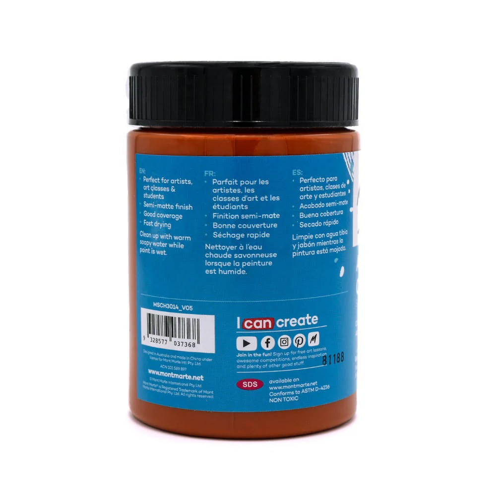 Acrylic Colour Paint Signature 300ml (10.1 US fl.oz) - Burnt Sienna - Image 2