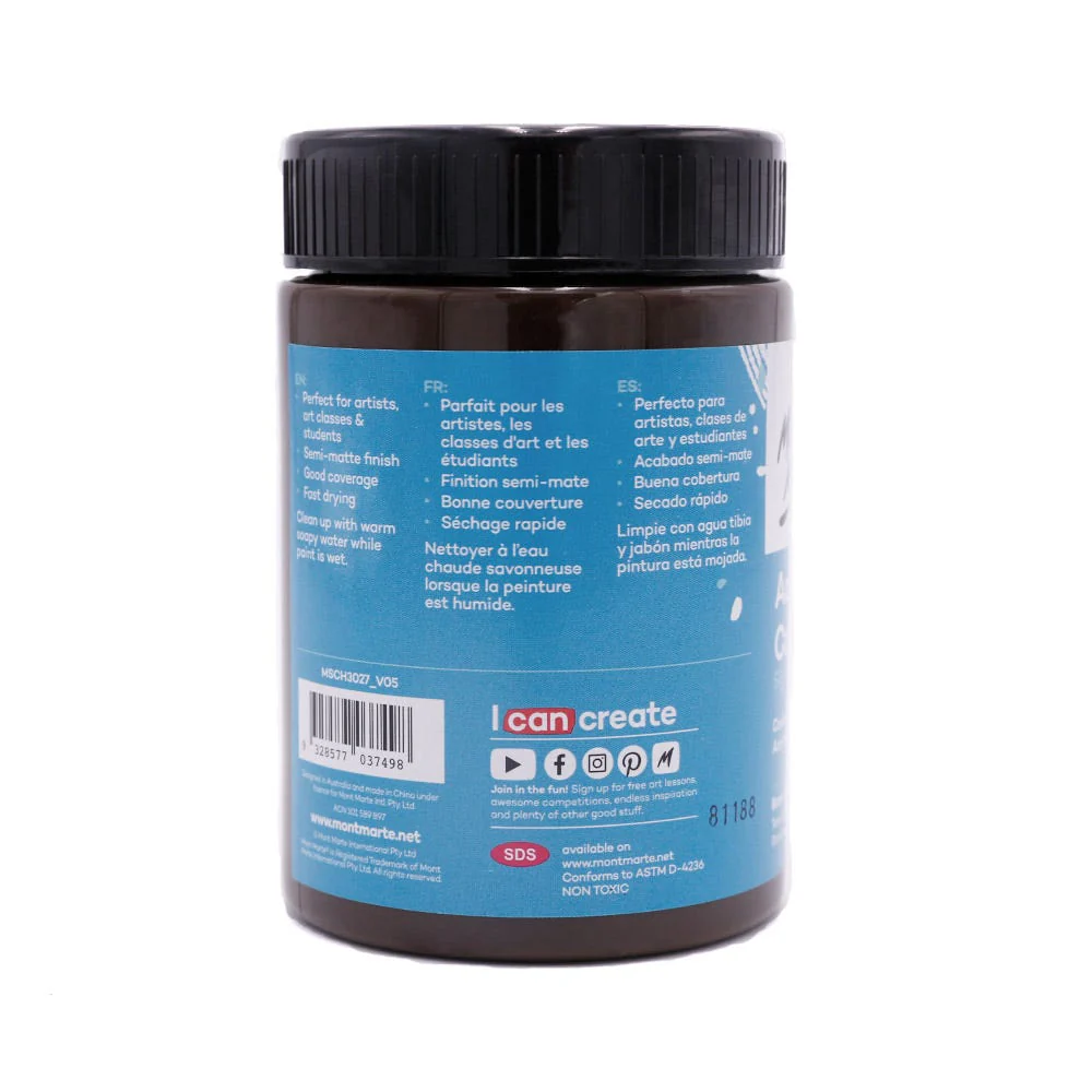 Acrylic Colour Paint Signature 300ml (10.1 US fl.oz) - Burnt Umber - Image 2