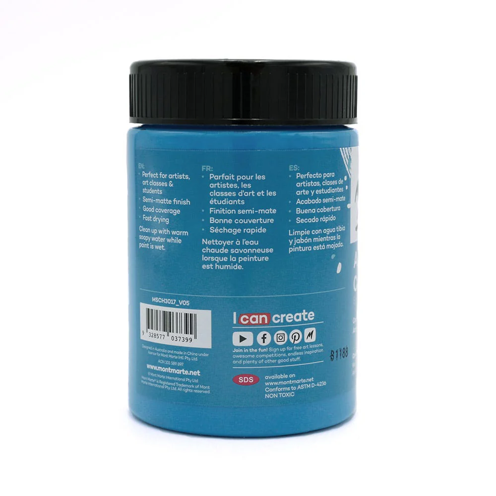 Acrylic Colour Paint Signature 300ml (10.1 US fl.oz) - Cerulean Blue - Image 2