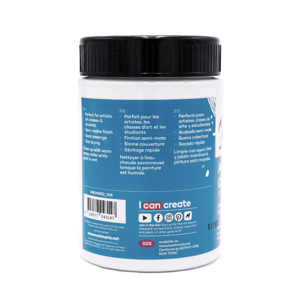 Acrylic Colour Paint Signature 300ml (10.1 US fl.oz) - Chinese White - Image 2