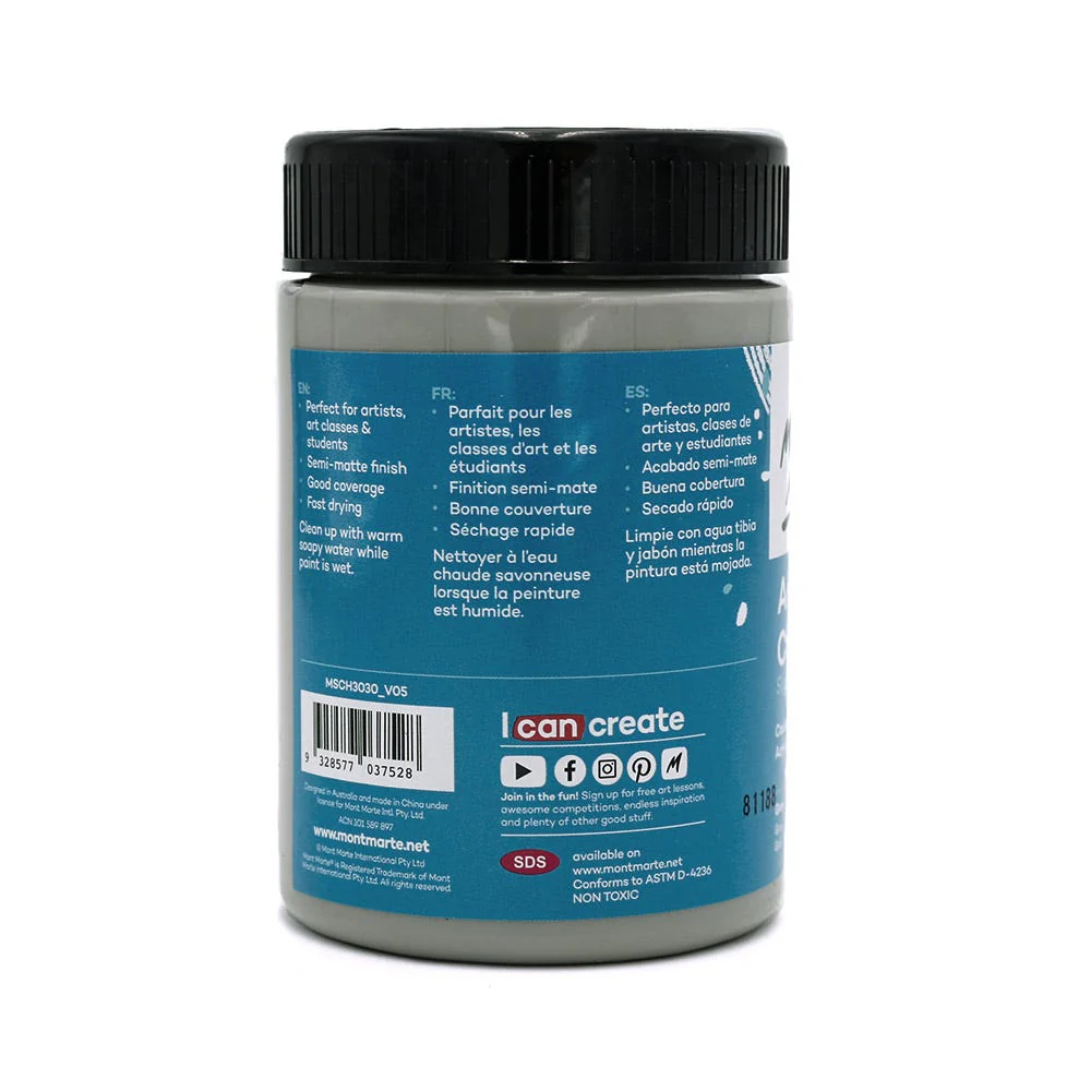 Acrylic Colour Paint Signature 300ml (10.1 US fl.oz) - Grey - Image 2
