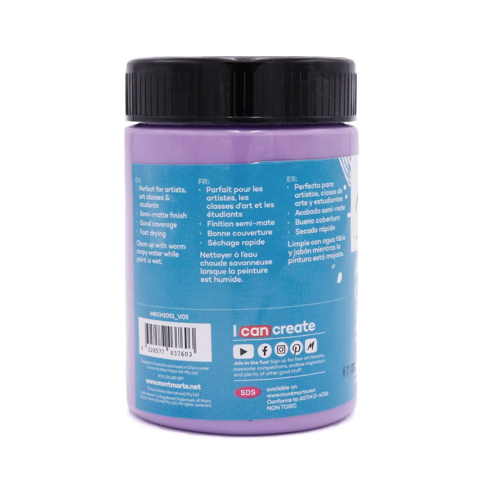 Acrylic Colour Paint Signature 300ml (10.1 US fl.oz) - Light Purple - Image 2