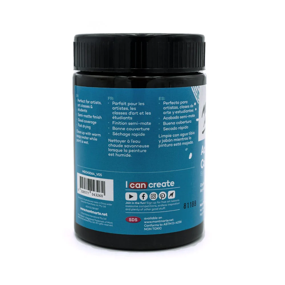 Acrylic Colour Paint Signature 300ml (10.1 US fl.oz) - Mars Black - Image 2