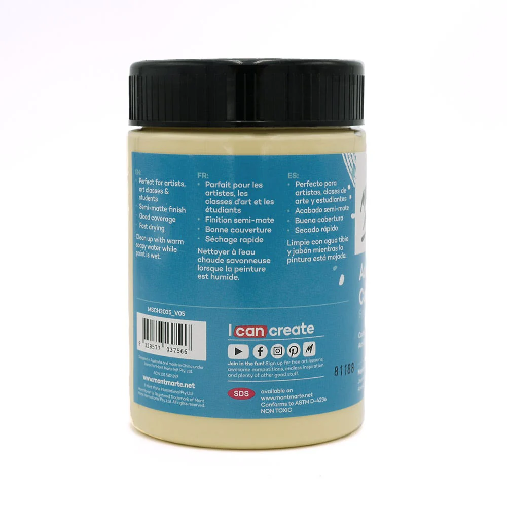 Acrylic Colour Paint Signature 300ml (10.1 US fl.oz) - Naples Yellow - Image 2
