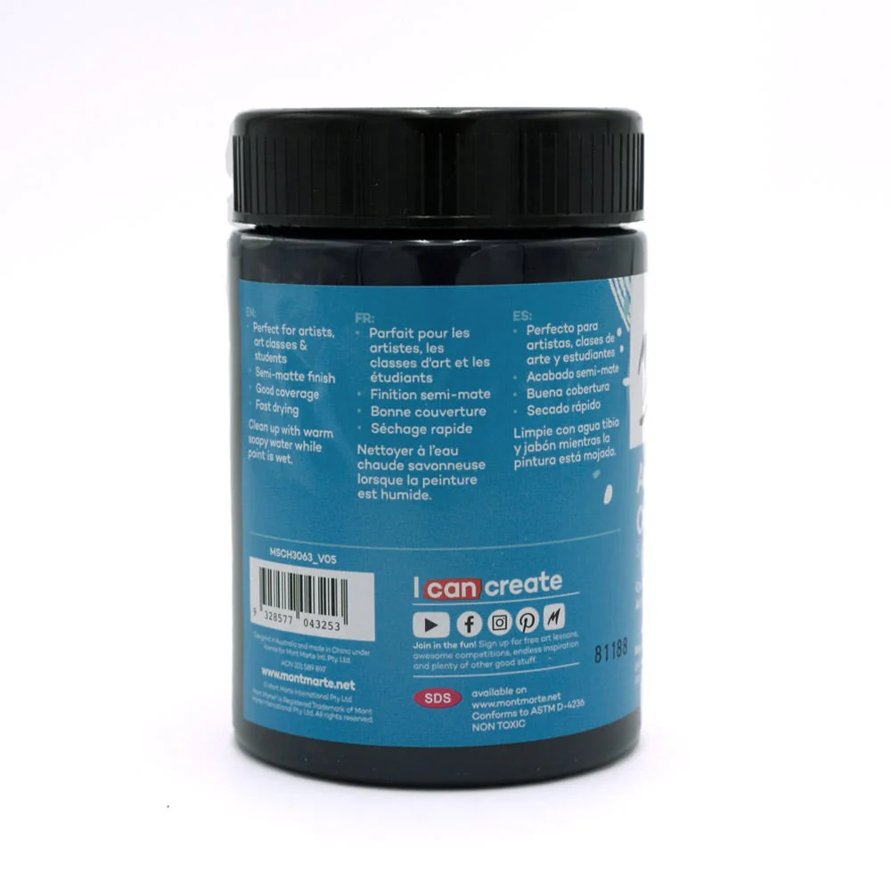 Acrylic Colour Paint Signature 300ml (10.1 US fl.oz) - Paynes Grey - Image 2