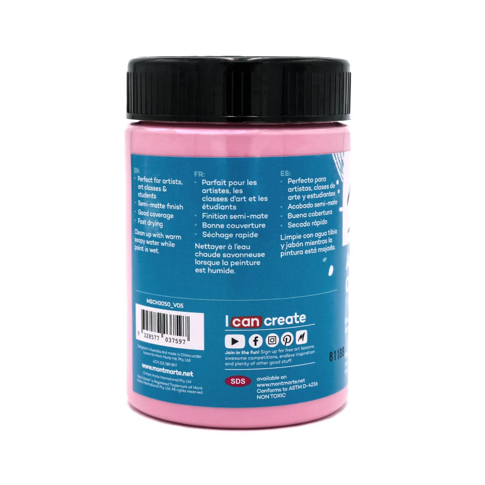 Acrylic Colour Paint Signature 300ml (10.1 US fl.oz) - Pink - Image 2