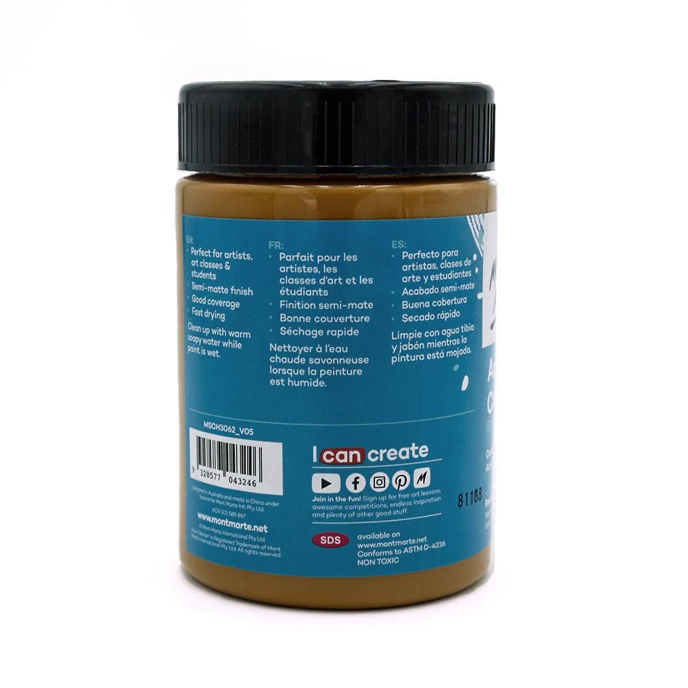 Acrylic Colour Paint Signature 300ml (10.1 US fl.oz) - Raw Sienna - Image 2