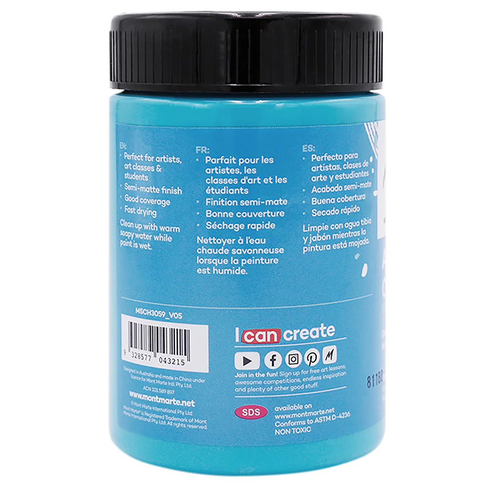 Acrylic Colour Paint Signature 300ml (10.1 US fl.oz) - Turquoise - Image 2