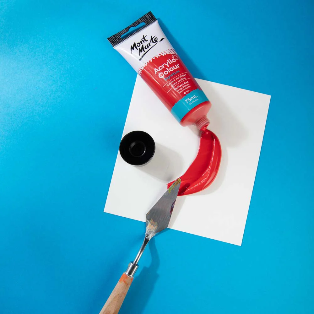 Acrylic Colour Paint Signature 75ml (2.5 US fl.oz) Tube - Brilliant Red - Image 2