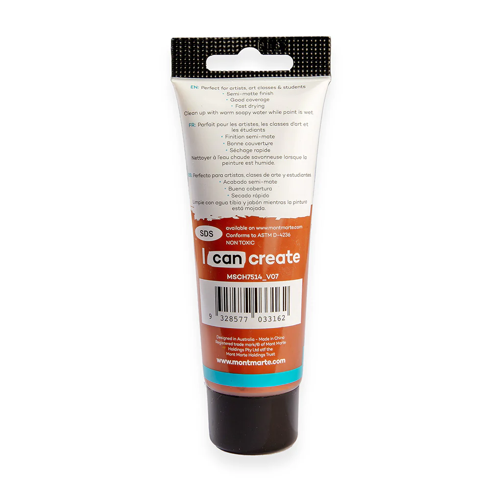 Acrylic Colour Paint Signature 75ml (2.5 US fl.oz) Tube - Burnt Sienna - Image 4
