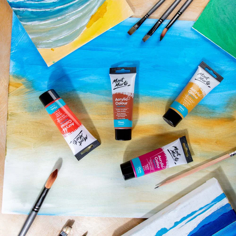 Acrylic Colour Paint Signature 75ml (2.5 US fl.oz) Tube - Burnt Sienna - Image 8
