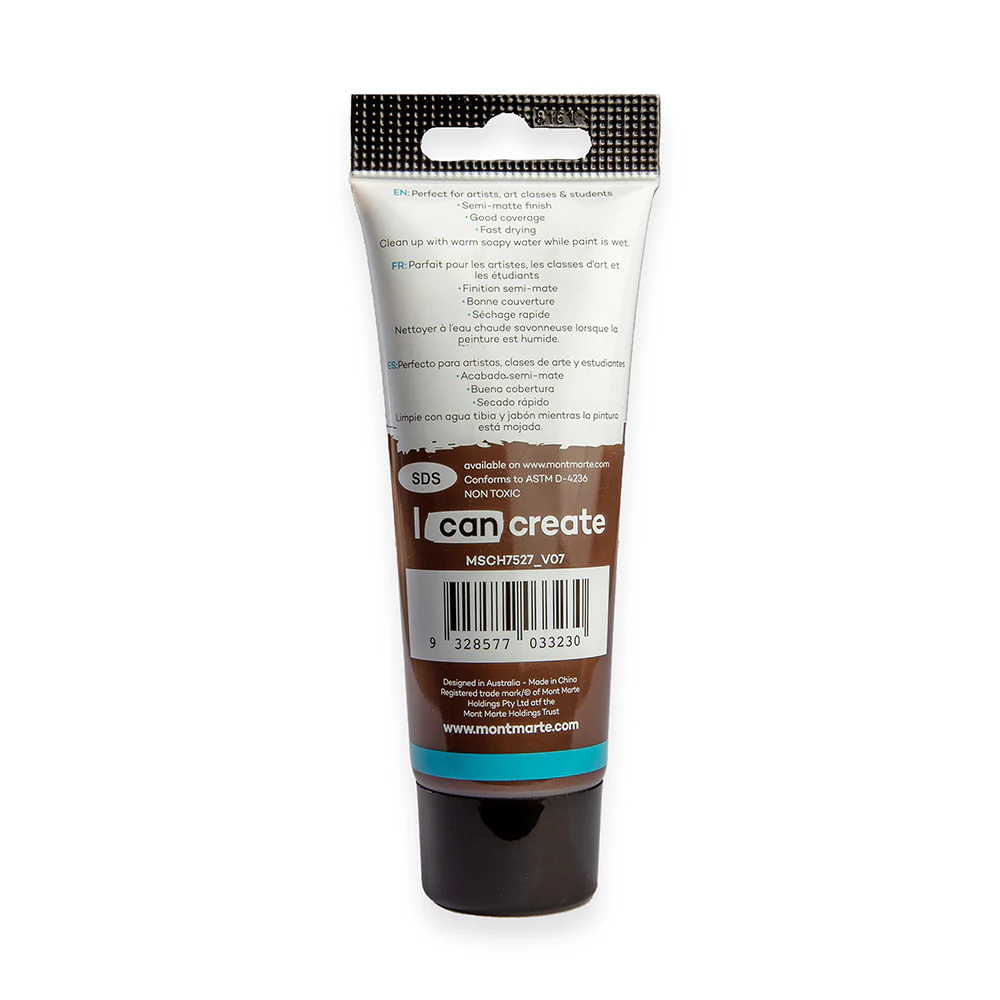 Acrylic Colour Paint Signature 75ml (2.5 US fl.oz) Tube - Burnt Umber - Image 4