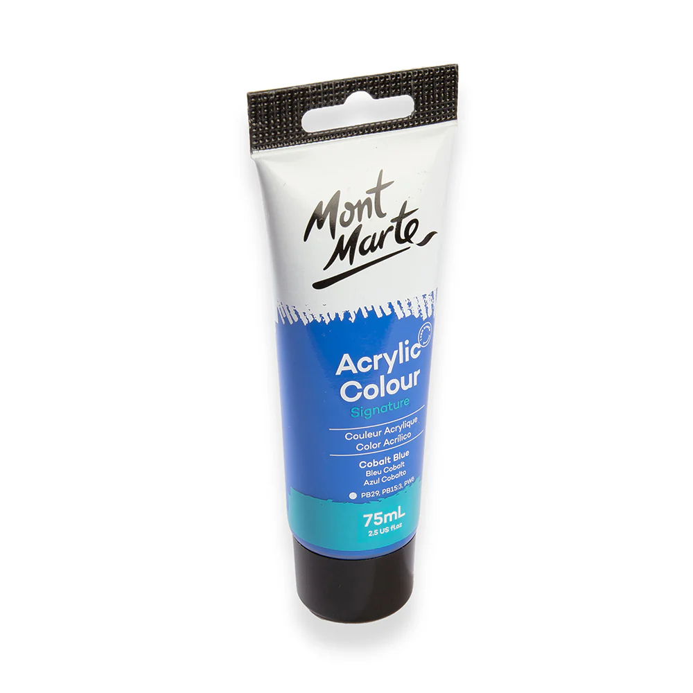 Acrylic Colour Paint Signature 75ml (2.5 US fl.oz) Tube - Cobalt Blue - Image 3