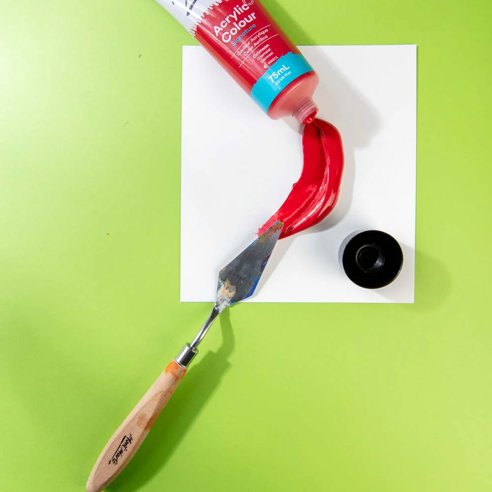 Acrylic Colour Paint Signature 75ml (2.5 US fl.oz) Tube - Crimson - Image 2