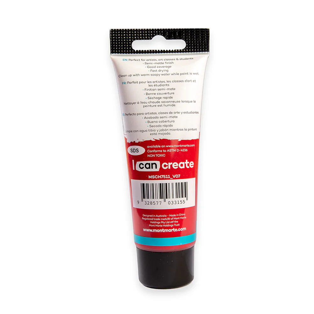 Acrylic Colour Paint Signature 75ml (2.5 US fl.oz) Tube - Crimson - Image 4