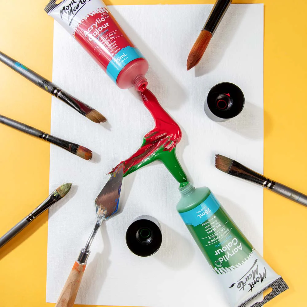 Acrylic Colour Paint Signature 75ml (2.5 US fl.oz) Tube - Crimson - Image 5