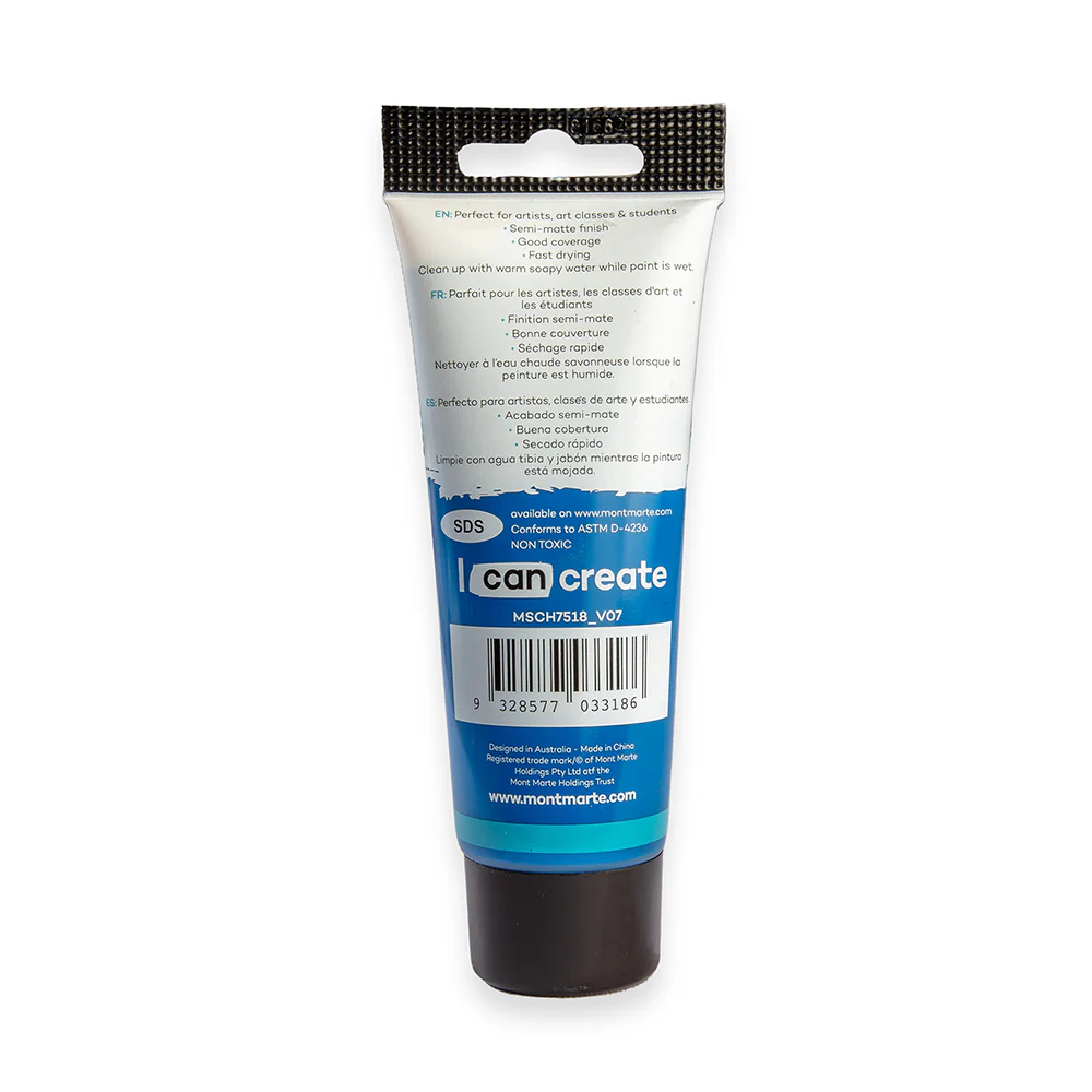 Acrylic Colour Paint Signature 75ml (2.5 US fl.oz) Tube - Deep Cyan - Image 4