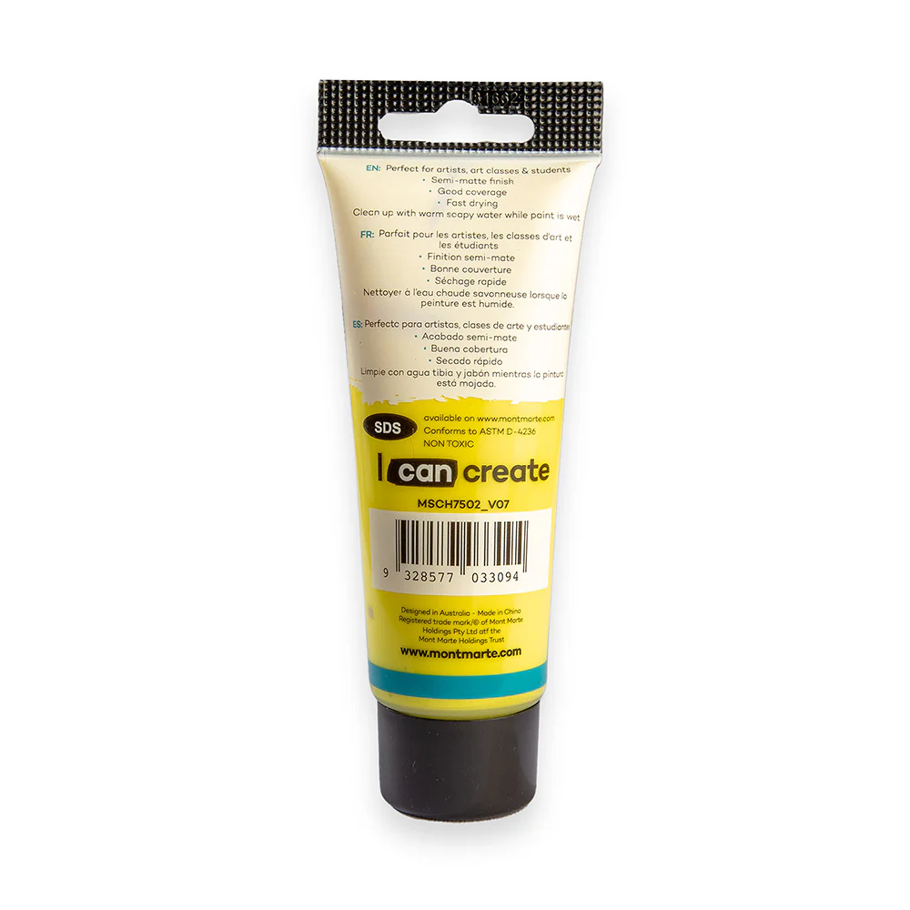 Acrylic Colour Paint Signature 75ml (2.5 US fl.oz) Tube - Lemon Yellow - Image 3