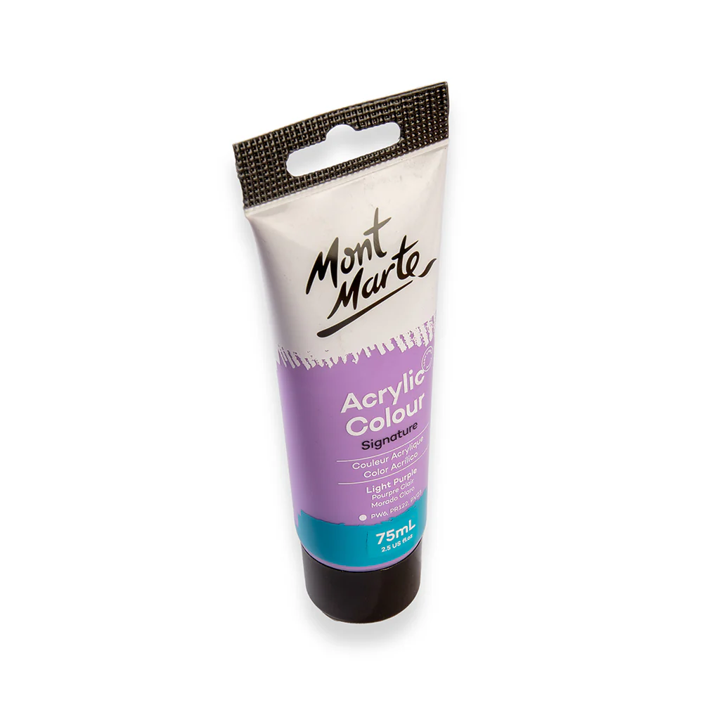 Acrylic Colour Paint Signature 75ml (2.5 US fl.oz) Tube - Light Purple - Image 3