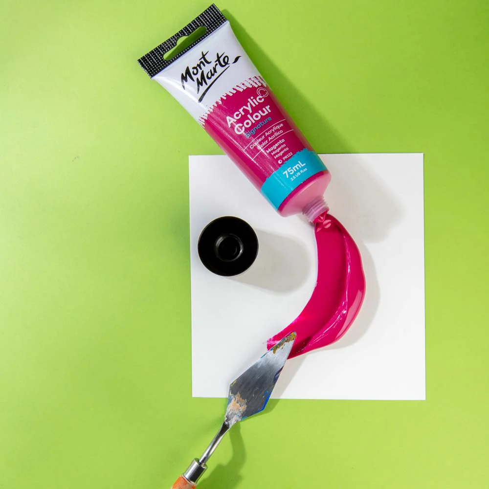 Acrylic Colour Paint Signature 75ml (2.5 US fl.oz) Tube - Magenta - Image 2
