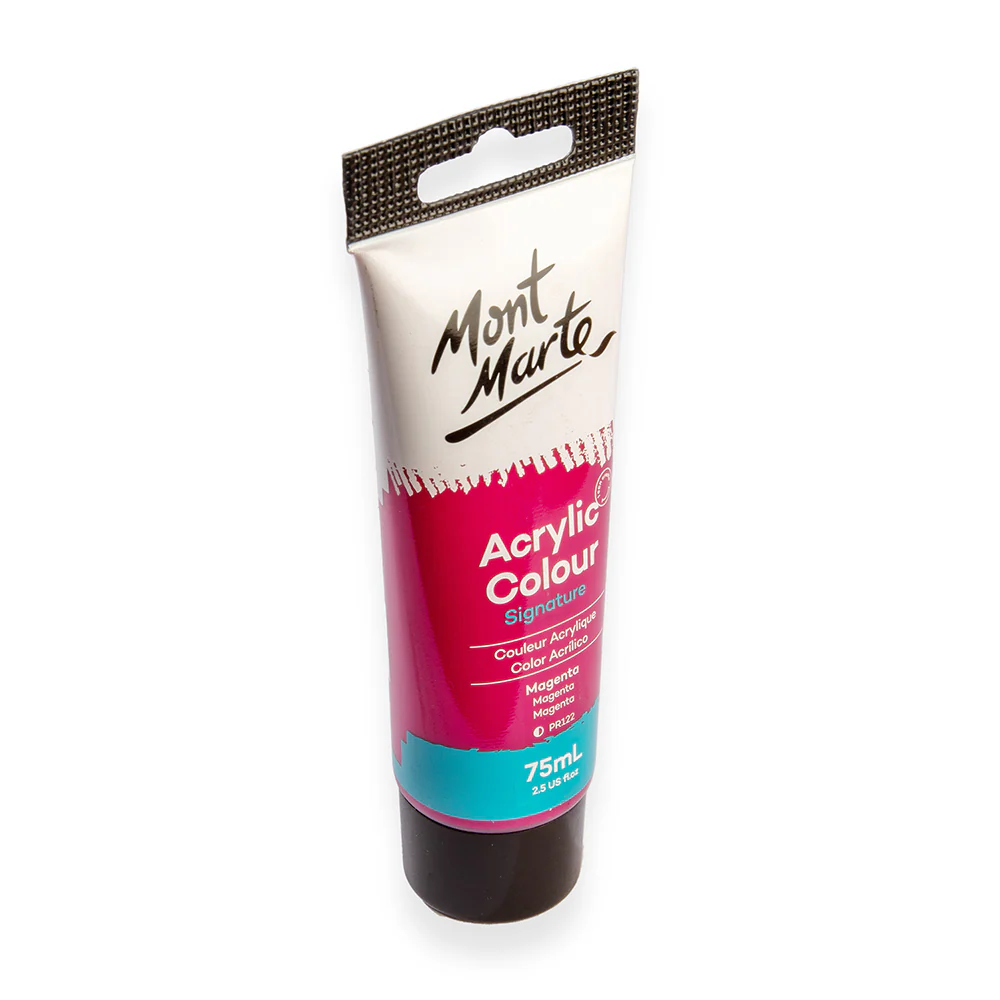 Acrylic Colour Paint Signature 75ml (2.5 US fl.oz) Tube - Magenta - Image 3