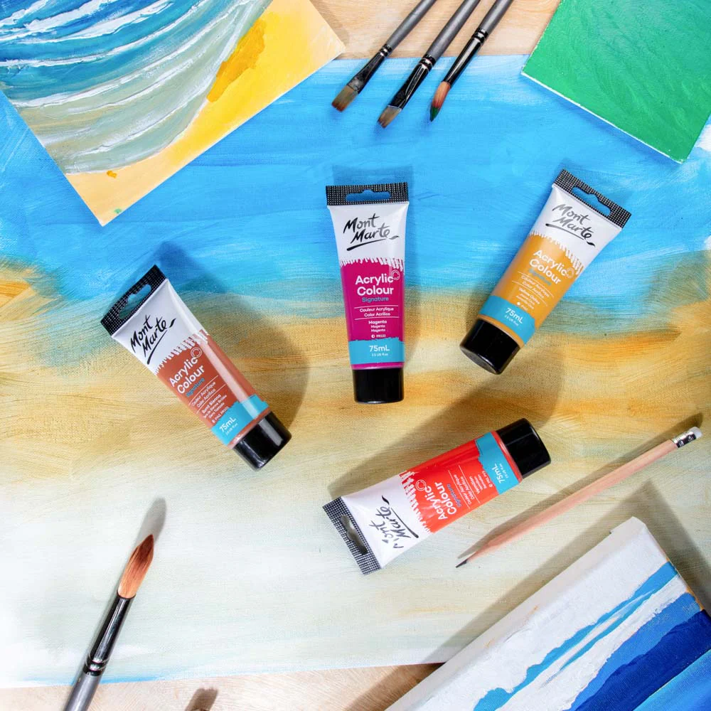 Acrylic Colour Paint Signature 75ml (2.5 US fl.oz) Tube - Magenta - Image 8