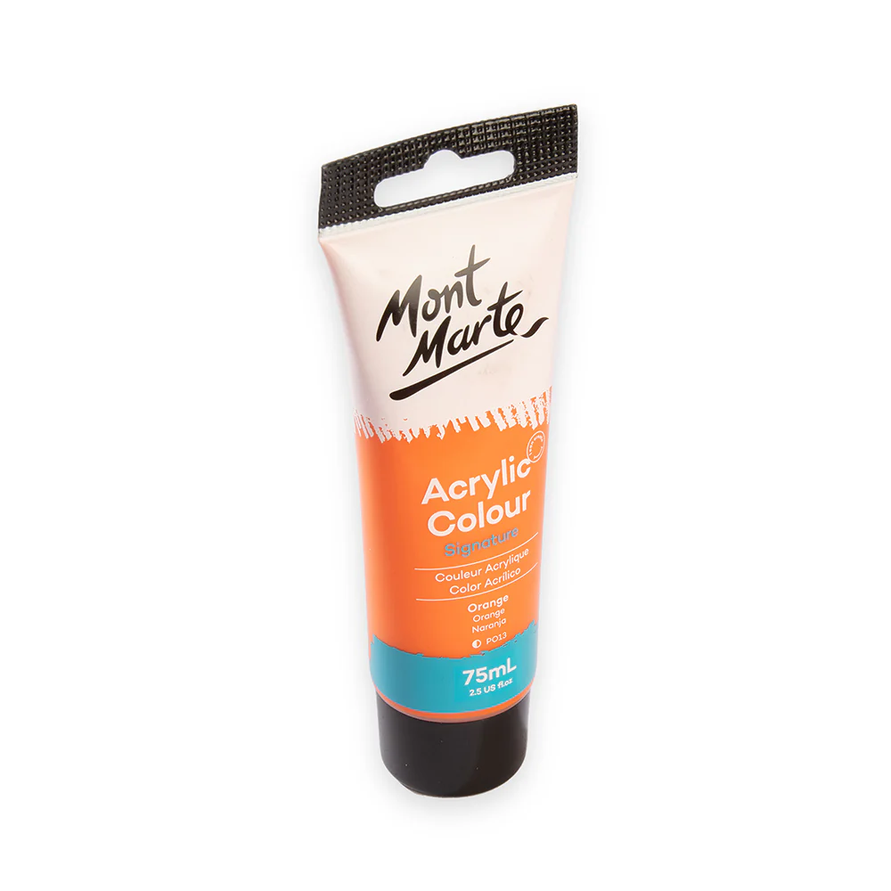 Acrylic Colour Paint Signature 75ml (2.5 US fl.oz) Tube - Orange - Image 3