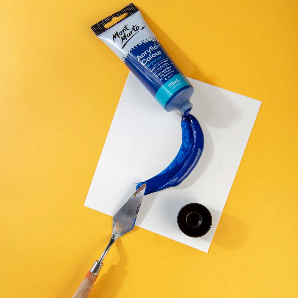 Acrylic Colour Paint Signature 75ml (2.5 US fl.oz) Tube - Phthalo Blue - Image 2