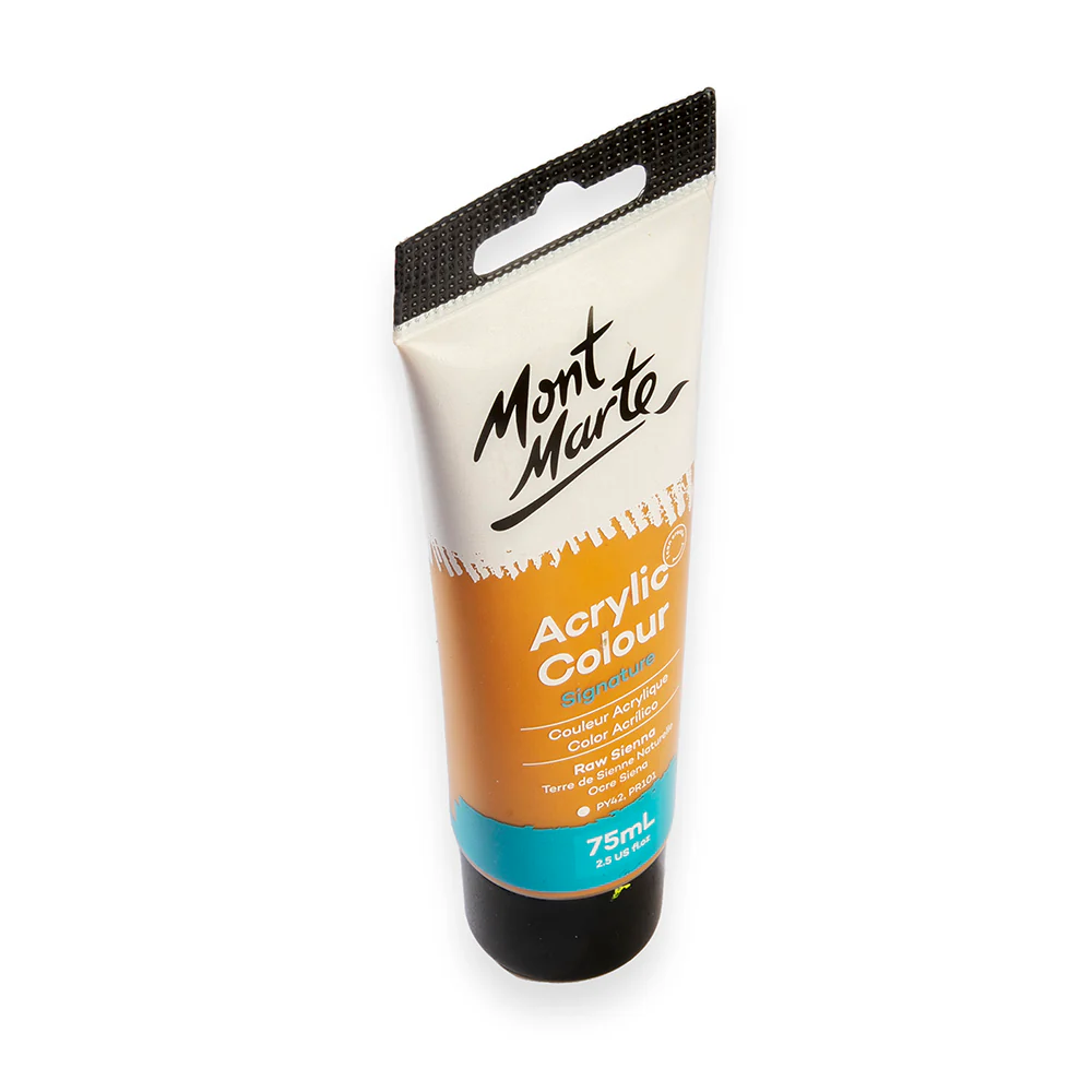 Acrylic Colour Paint Signature 75ml (2.5 US fl.oz) Tube - Raw Sienna - Image 3