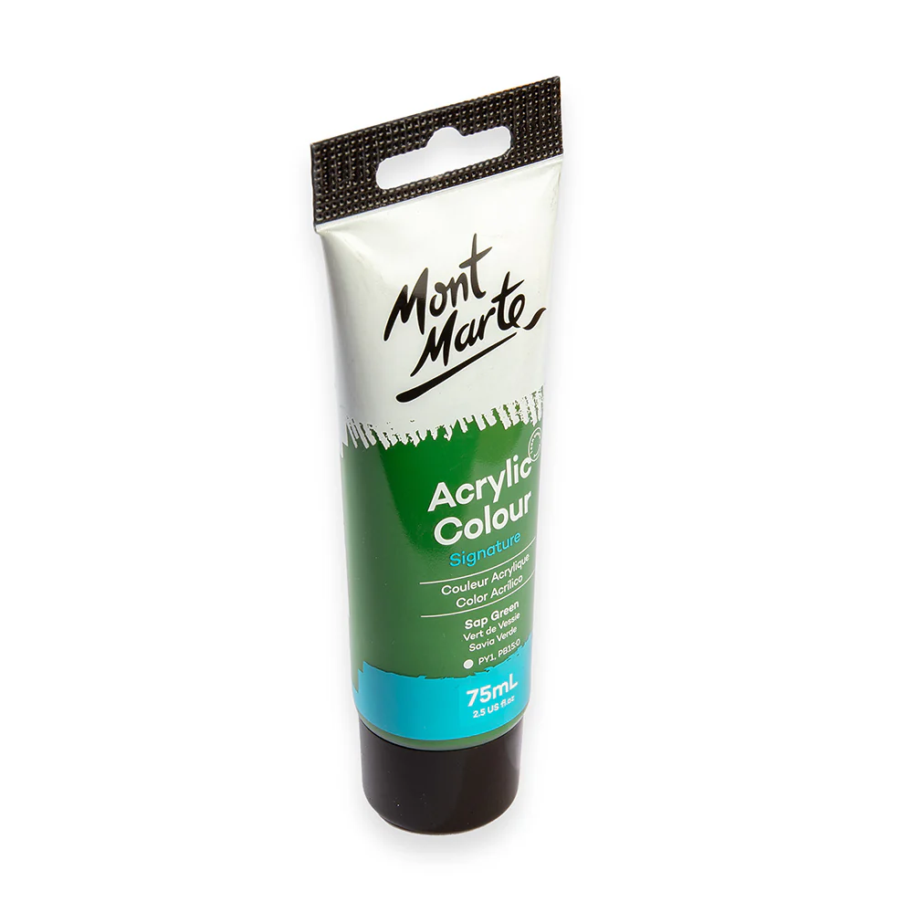 Acrylic Colour Paint Signature 75ml (2.5 US fl.oz) Tube - Sap Green - Image 3