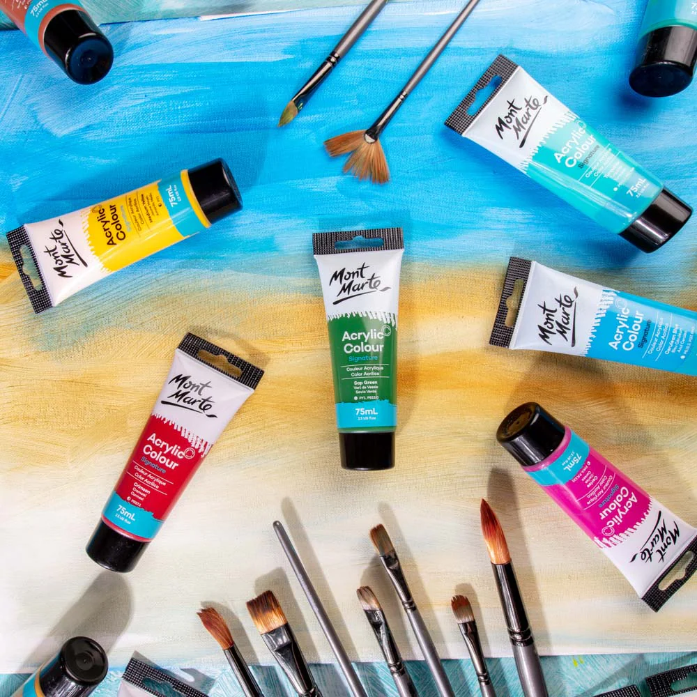 Acrylic Colour Paint Signature 75ml (2.5 US fl.oz) Tube - Sap Green - Image 9