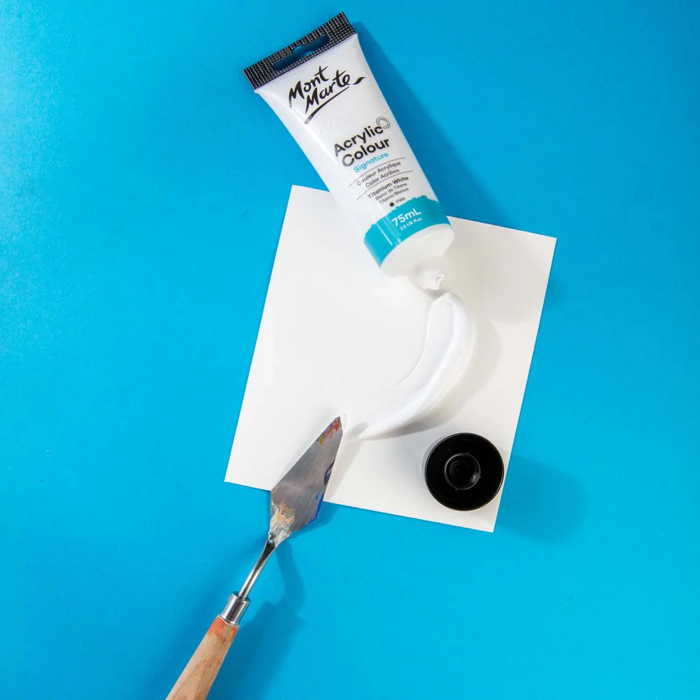 Acrylic Colour Paint Signature 75ml (2.5 US fl.oz) Tube - Titanium White - Image 2