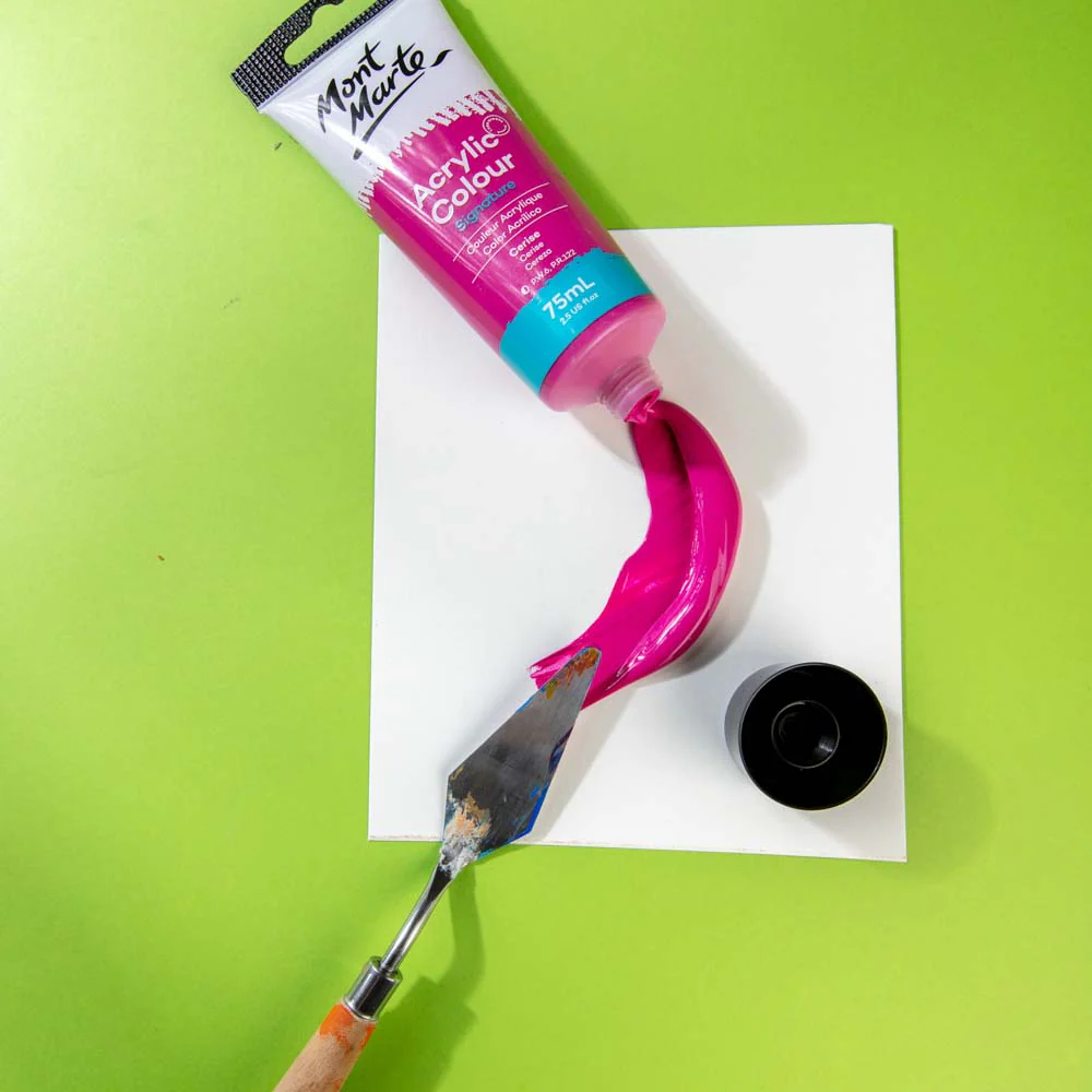 Acrylic Colour Paint Signature 75ml (2.5 US fl.oz) Tube - Cerise - Image 2