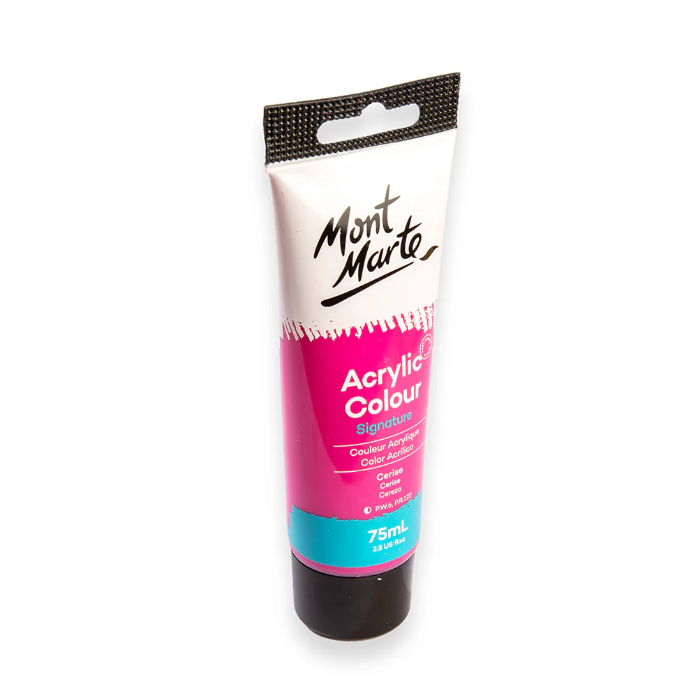 Acrylic Colour Paint Signature 75ml (2.5 US fl.oz) Tube - Cerise - Image 3