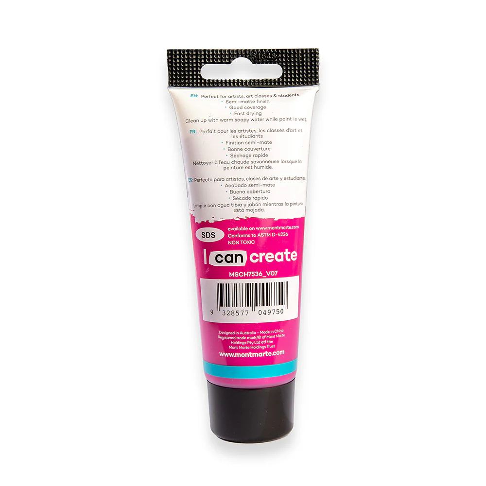 Acrylic Colour Paint Signature 75ml (2.5 US fl.oz) Tube - Cerise - Image 4