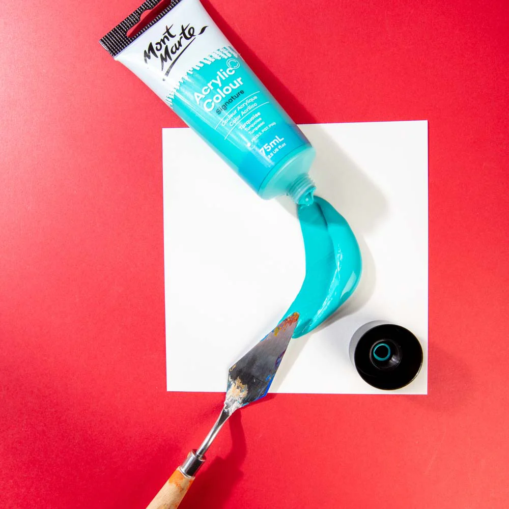 Acrylic Colour Paint Signature 75ml (2.5 US fl.oz) Tube - Turquoise - Image 2
