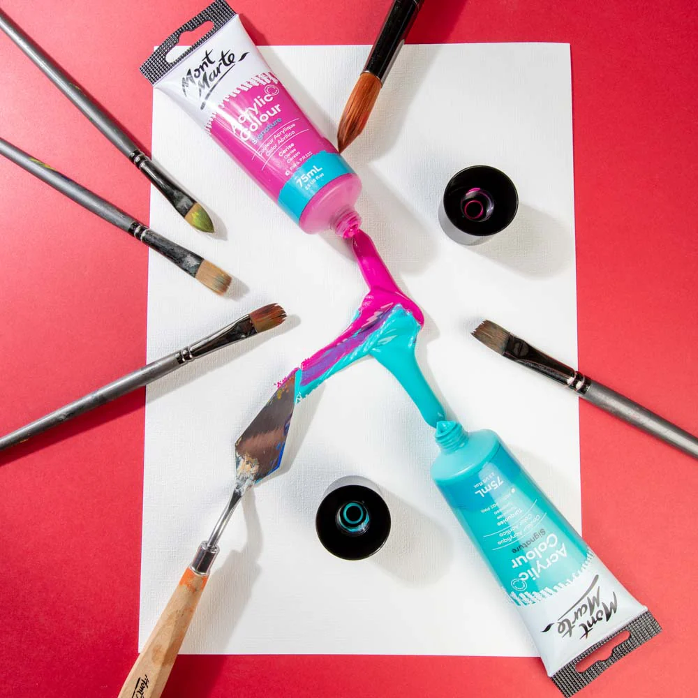 Acrylic Colour Paint Signature 75ml (2.5 US fl.oz) Tube - Turquoise - Image 5