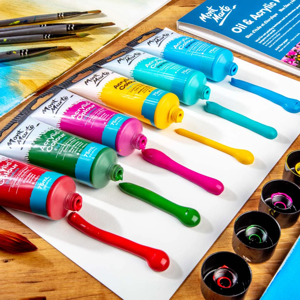 Acrylic Colour Paint Signature 75ml (2.5 US fl.oz) Tube - Turquoise - Image 6