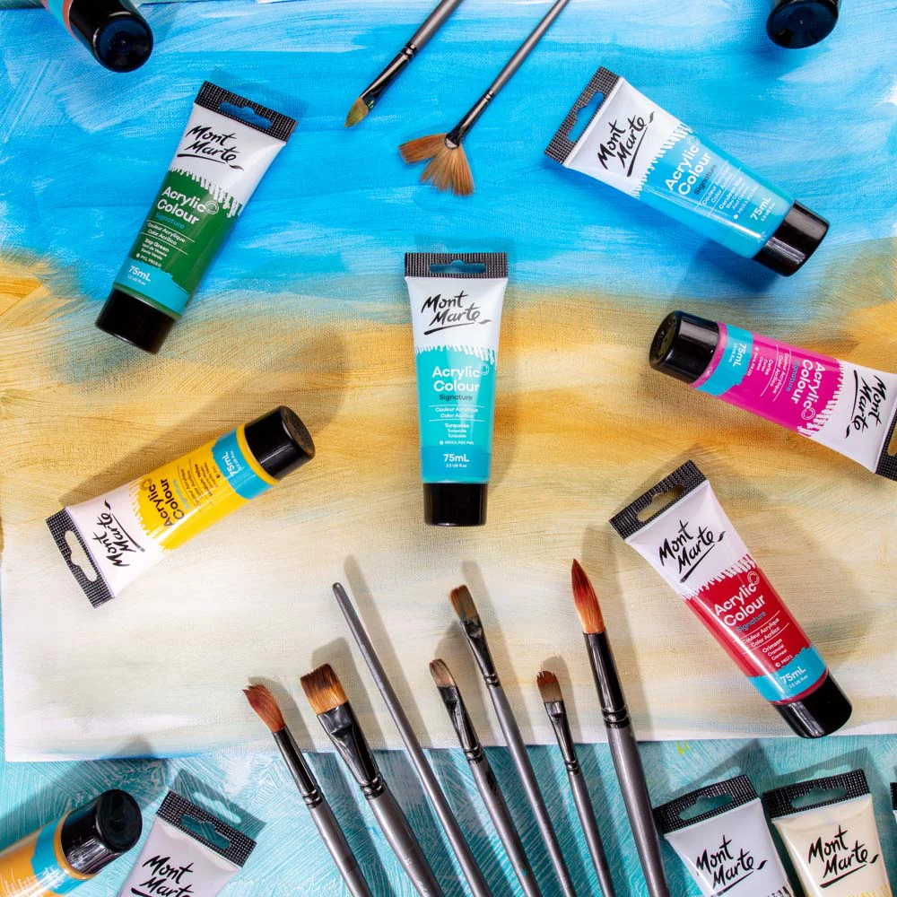 Acrylic Colour Paint Signature 75ml (2.5 US fl.oz) Tube - Turquoise - Image 8