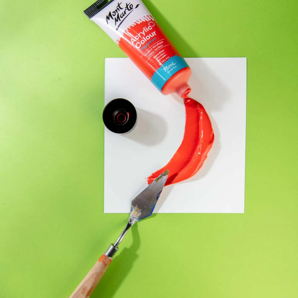 Acrylic Colour Paint Signature 75ml (2.5 US fl.oz) Tube - Vermilion - Image 2