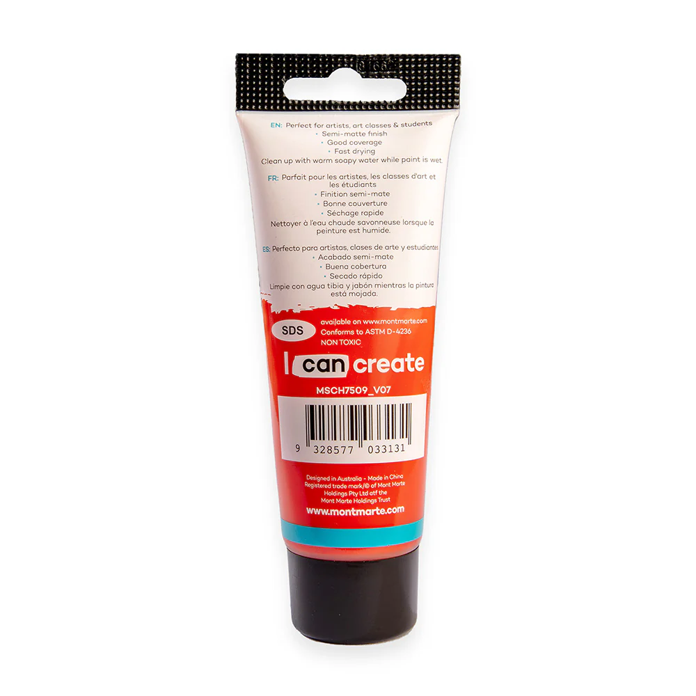 Acrylic Colour Paint Signature 75ml (2.5 US fl.oz) Tube - Vermilion - Image 4