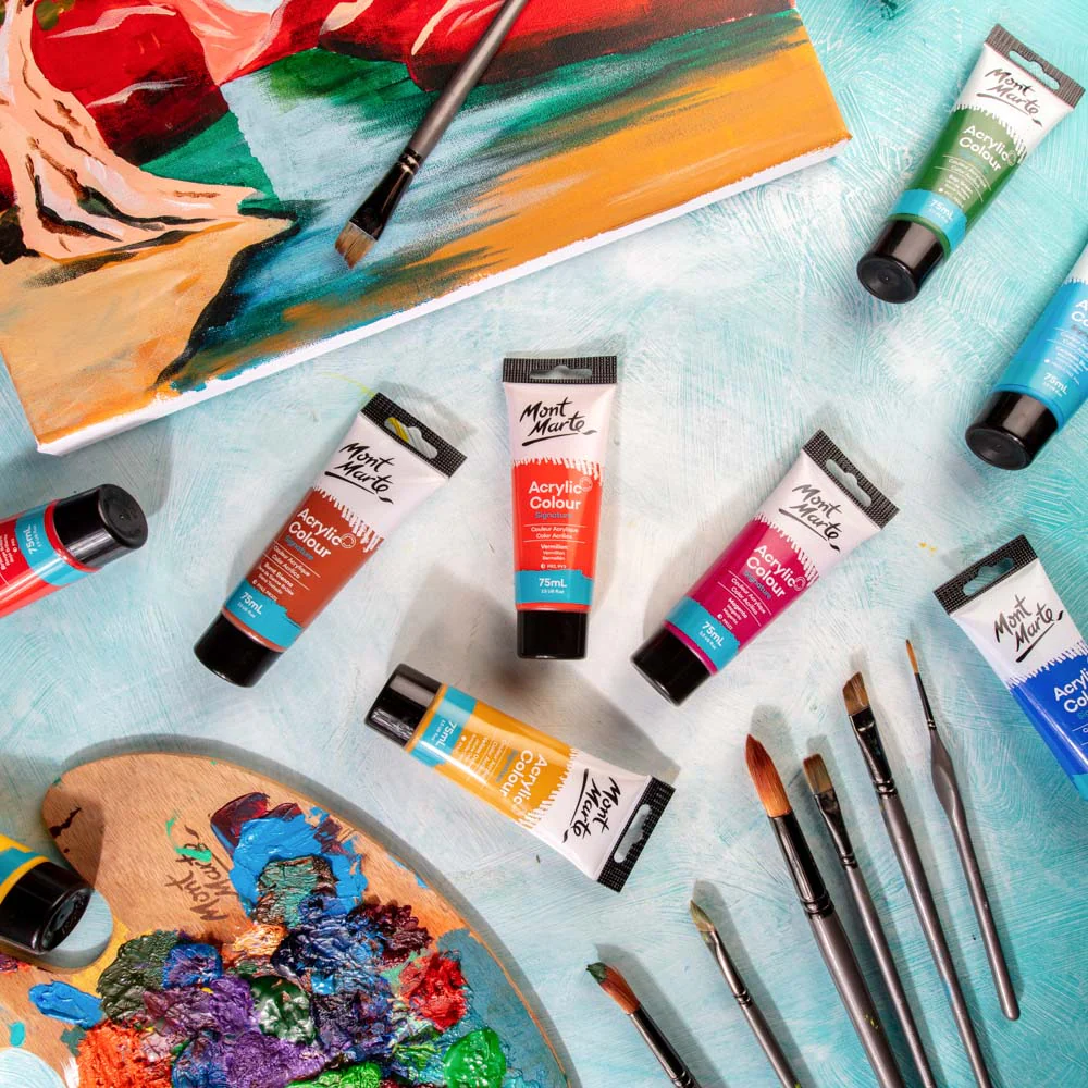 Acrylic Colour Paint Signature 75ml (2.5 US fl.oz) Tube - Vermilion - Image 8