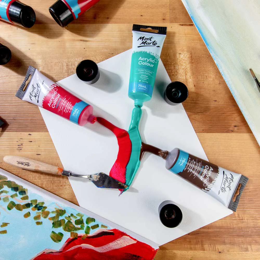 Acrylic Colour Paint Signature 75ml (2.5 US fl.oz) Tube - Viridian - Image 6