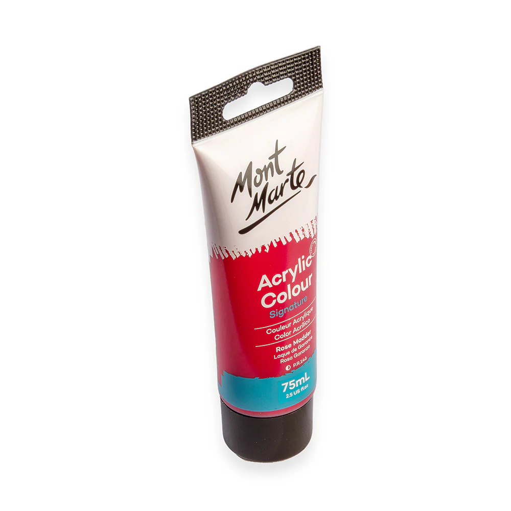 Acrylic Colour Paint Signature 75ml (2.5 US fl.oz) Tube - Rose Madder - Image 3