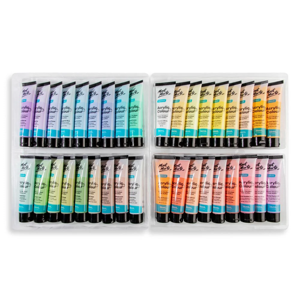 Acrylic Colour Pastel Paint Set Signature 36pc x 36ml (1.2 US fl.oz) - Image 2