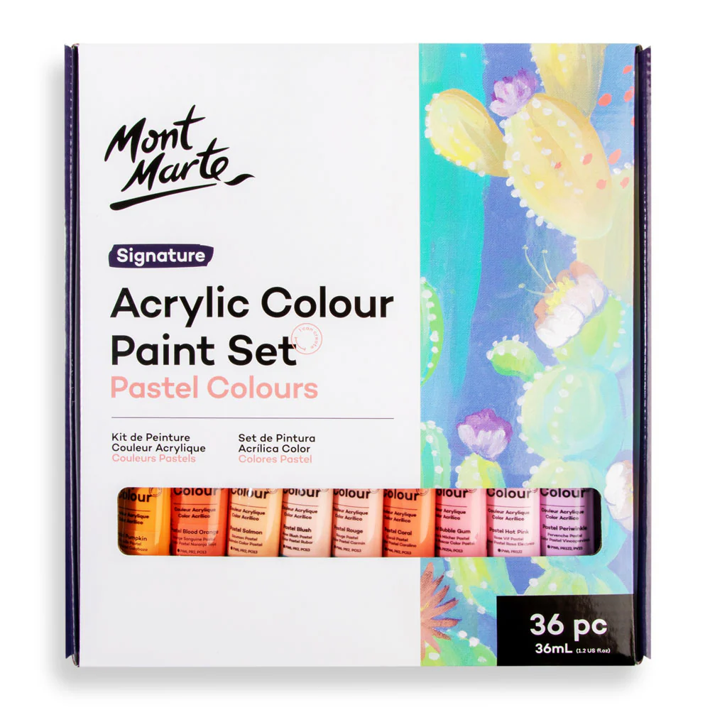 Acrylic Colour Pastel Paint Set Signature 36pc x 36ml (1.2 US fl.oz) - Image 3
