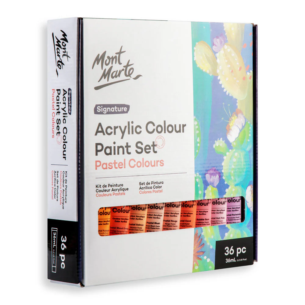 Acrylic Colour Pastel Paint Set Signature 36pc x 36ml (1.2 US fl.oz) - Image 4