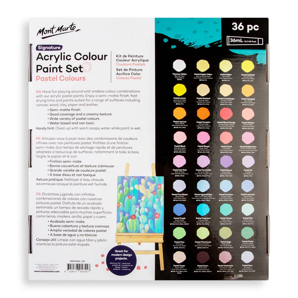 Acrylic Colour Pastel Paint Set Signature 36pc x 36ml (1.2 US fl.oz) - Image 5