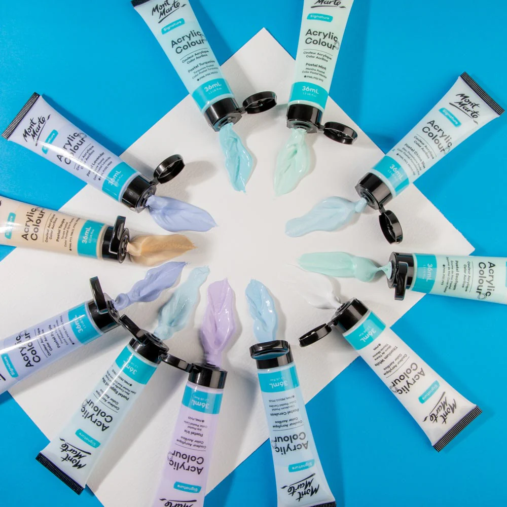 Acrylic Colour Pastel Paint Set Signature 36pc x 36ml (1.2 US fl.oz) - Image 7