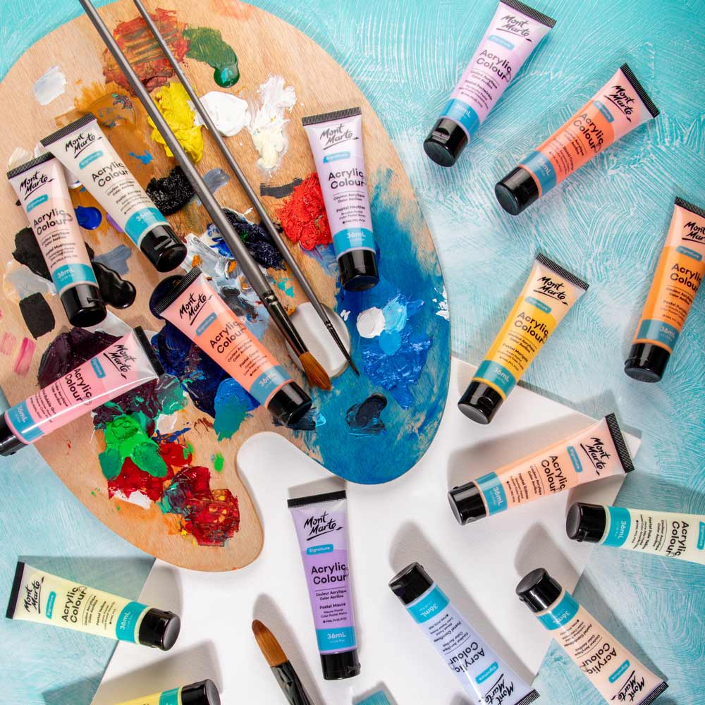 Acrylic Colour Pastel Paint Set Signature 36pc x 36ml (1.2 US fl.oz) - Image 9